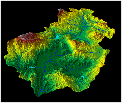 Visualization of a raster DEM surface Visualization of a raster DEM surface